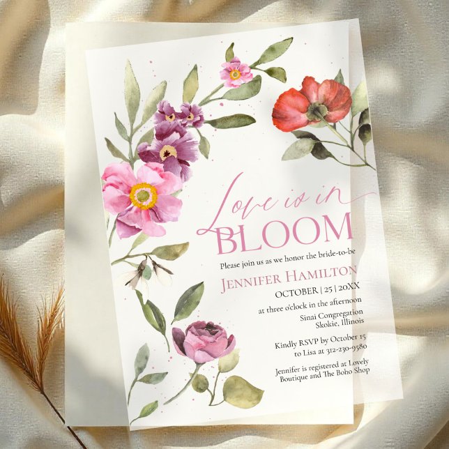 Liebe ist im Bloom Rosey Floral Spring Brautparty (Von Creator hochgeladen)