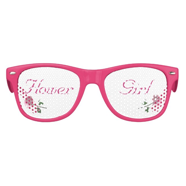 Liebe ist im Blumenmädchen Partybrille (Vorderseite)