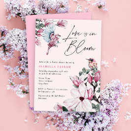 Liebe ist im blutrosa Brautparty Einladung