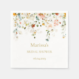 Liebe ist im Brautparty Bloom Serviette