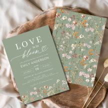 Liebe ist im Brautparty Bloom Wildblume