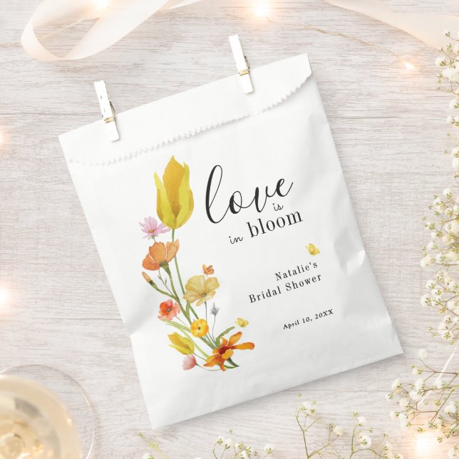 Liebe ist im Brautparty der Bloom Spring Wildblume Geschenktütchen (Ausgeschnitten)