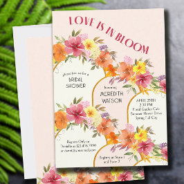 Liebe ist im Brautparty des Blumenblumen-Gold-Arch Einladung