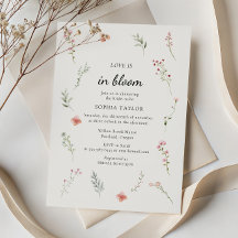 Liebe ist im Brautparty für die Wildblume Bloom