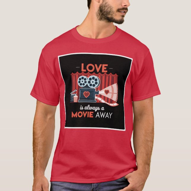 Liebe ist immer ein Movie-Away-Geschenk T-Shirt (Vorderseite)