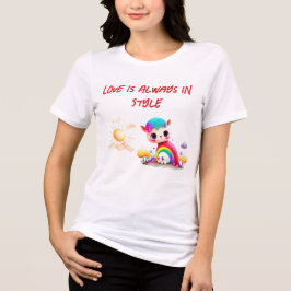 Liebe ist immer im Stil! Valentinstag Design Tri-Blend Shirt