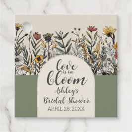 Liebe ist in Bloom - Boho Blume Brautparty Geschenkanhänger