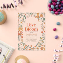 Liebe ist in Bloom Boho Wildblume Brautparty