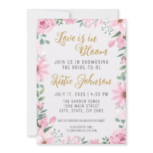 Liebe ist in Bloom Bridal Dusche Einladung