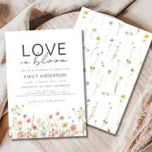 Liebe ist in Bloom Garden Wildblume Brautparty