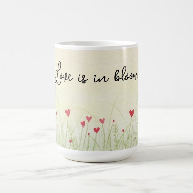Liebe ist in Bloom Kaffeetasse (Mittel)