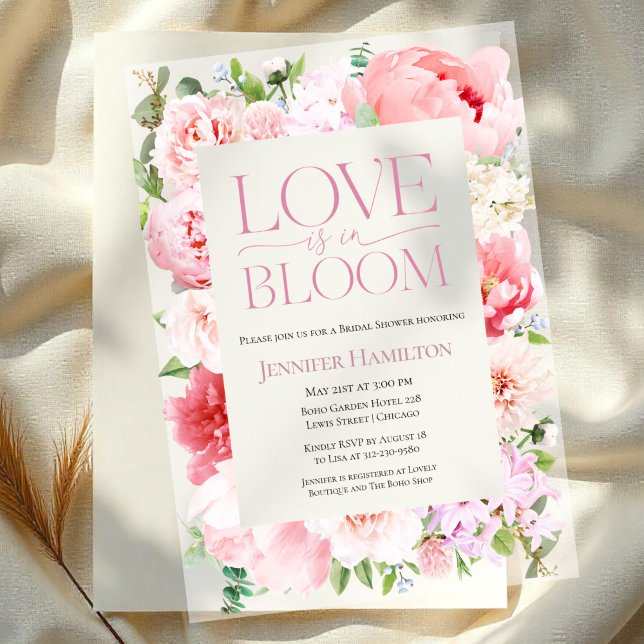 Liebe ist in Bloom | Wild Garden Frame Brautparty (Von Creator hochgeladen)