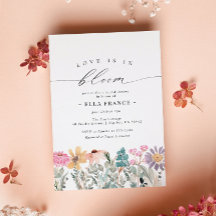 Liebe ist in Bloom Wildblume Blume Brautparty