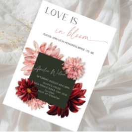 Liebe ist in Blüte Brautparty - Florales Gartenthe Einladung