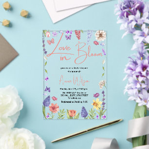 Liebe ist in Blüte Brunch und Bubbly Brautparty Acryleinladungen
