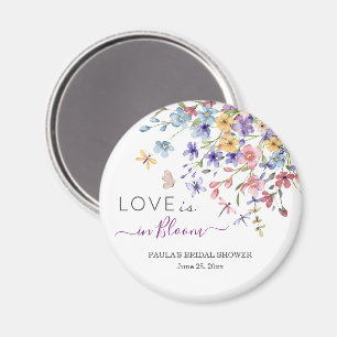 Liebe ist in Blüte Libellen Brautparty-Geschenk Magnet