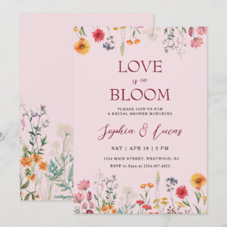 Liebe ist in Blüte Wildflower Brautparty Einladung
