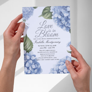 Liebe ist in Blüten Ästhetische feminine Hortensie Einladung