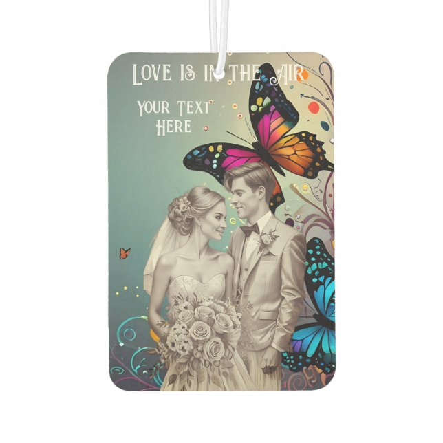Liebe ist in der Luft Autolufterfrischer (Rückseite)