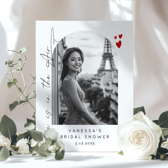 Liebe ist in der Luft Brautparty Foto Willkommen Poster (Von Creator hochgeladen)