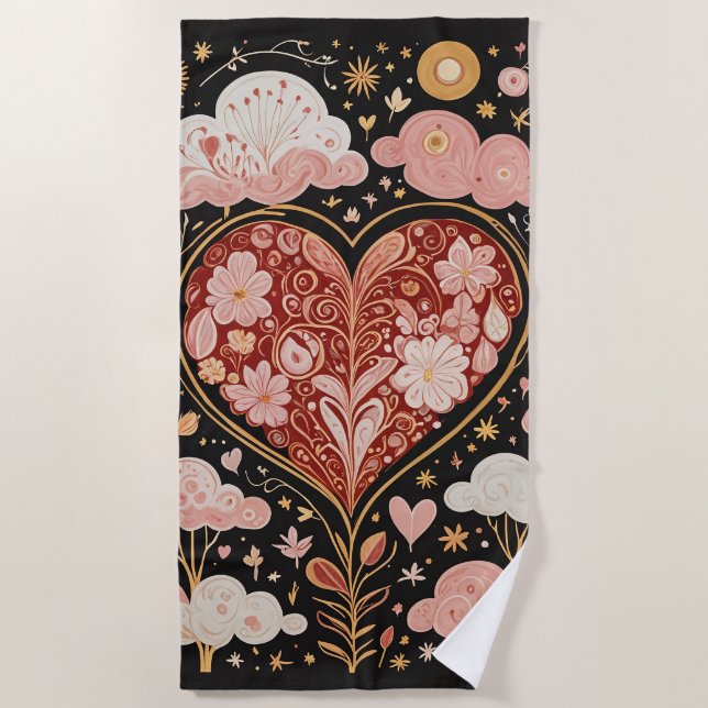 Liebe ist in der Luft Strandtuch (Vorderseite)