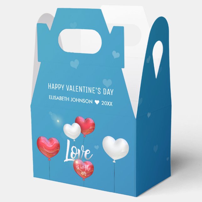Liebe ist in der Luft Valentine Ballons - Gefällig Geschenkschachtel (Geöffnet)