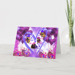 Liebe ist in der Luftkarte Karte