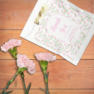 Liebe ist in voller Blüte Pinkfarbene Florale Hoch Geschenktütchen