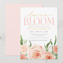 Liebe ist in voller Blüte Rosa Florale Hochzeitsdu