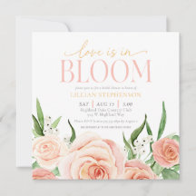 Liebe ist in voller Blüte Rosa Florale Hochzeitsdu