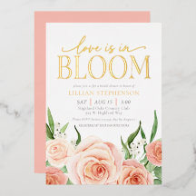 Liebe ist in voller Blüte Rosa Florale Hochzeitsdu