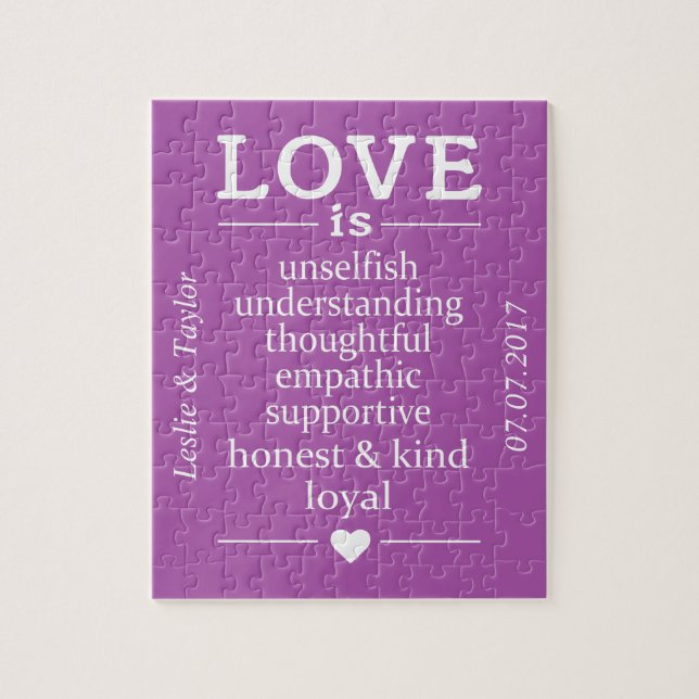 Liebe ist… individuelle Namen, Datum u. (Vertikal)