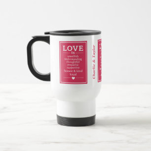 Liebe ist ...individuelle Namen und Tasse