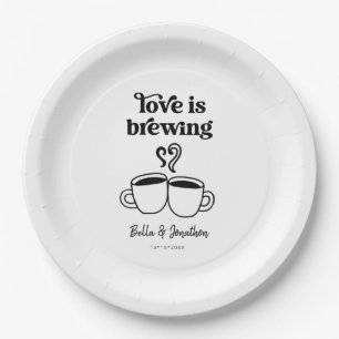 Liebe ist Kaffee brächten / Tee Napkin Pappteller