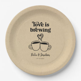 Liebe ist Kaffee brächten / Tee Napkin Pappteller