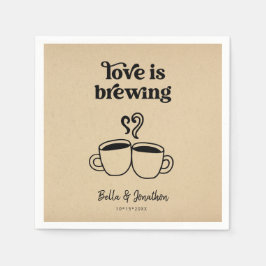 Liebe ist Kaffee brächten / Tee Napkin Serviette