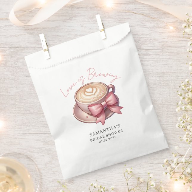 Liebe ist Kaffee Brautparty  Geschenktütchen (Ausgeschnitten)