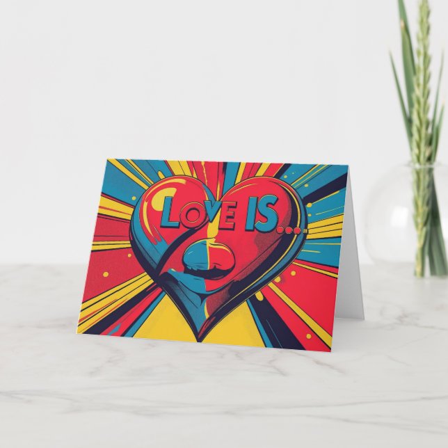 Liebe ist... karte (Vorderseite)