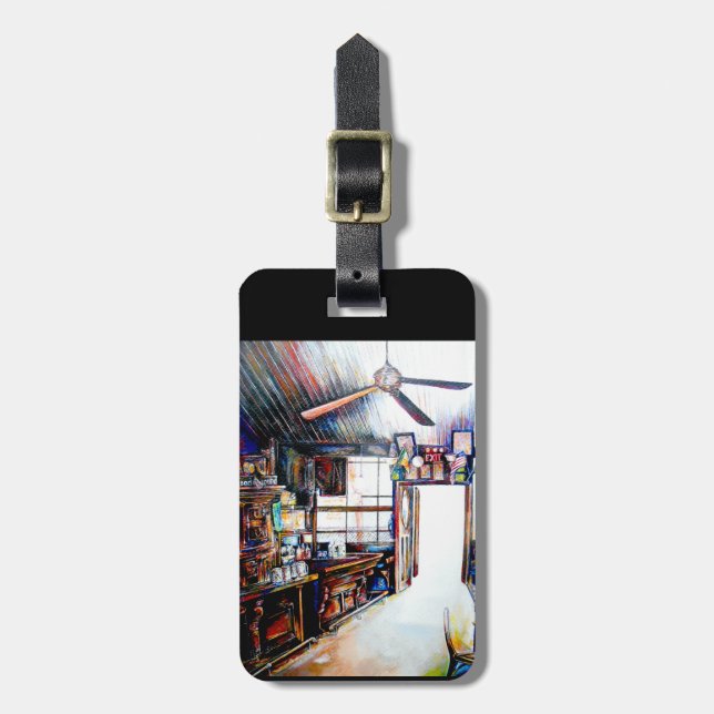 Liebe ist keine Mauer, sondern eine Brücke Gepäckanhänger (Vorderseite vertikal)