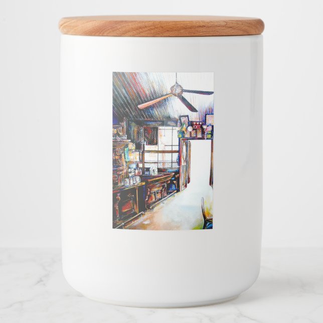 Liebe ist keine Mauer, sondern eine Brücke Lebensmitteletikett (Vorderseite)