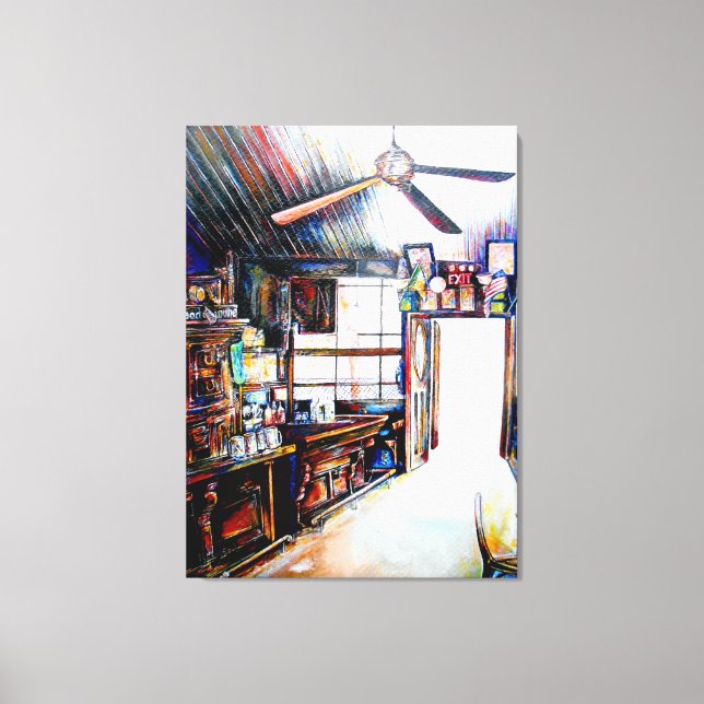 Liebe ist keine Mauer, sondern eine Brücke Leinwanddruck (Vorderseite)