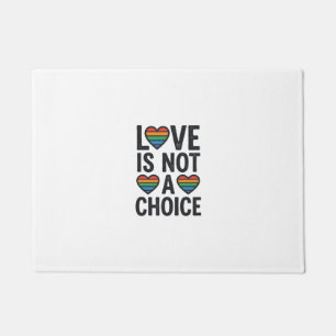 Liebe ist keine Wahl Regenbogen Stolz Vintage-Shir Fußmatte