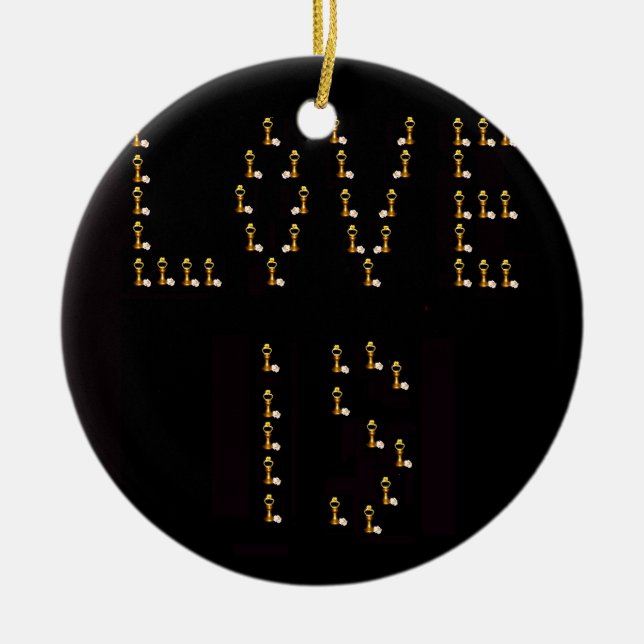 Liebe ist keramikornament (Vorne)