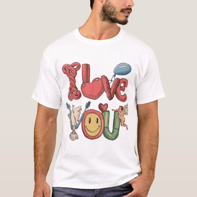 "Liebe ist König" T-Shirt (Vorderseite)