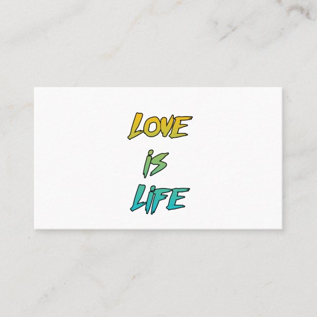 Liebe ist Lebensquoten Gf & BF Couple Goals Visitenkarte (Vorderseite)