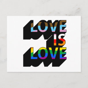Liebe ist Liebe 3D Postkarte