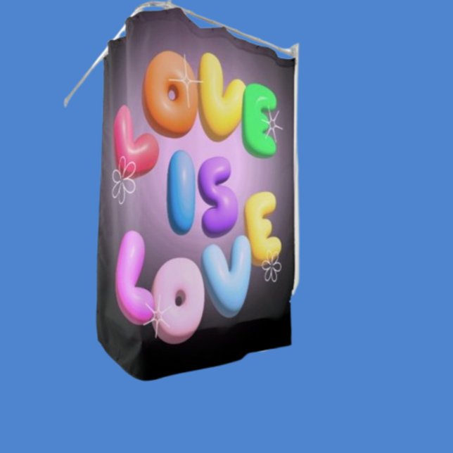 Liebe ist Liebe 3D Regenbogenforelle Duschvorhang (Von Creator hochgeladen)