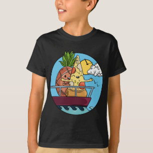 Liebe ist Liebe Ananas Pizza Verbotene Valentine T-Shirt