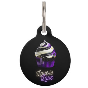 Liebe ist Liebe asexuelle personalisierte Begleite Haustiermarke