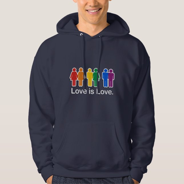 LIEBE IST LIEBE-BASIC HOODIE (Vorderseite)